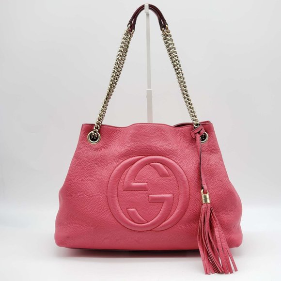 100% Authentic Gucci GG Soho on Chain Shoulder Bag